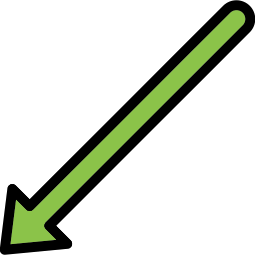 pfeil nach unten links kostenlos Icon pfeil nach unten links kostenlos Icon