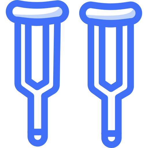 Crutches free icon