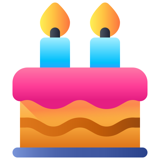 pastel de cumpleaños icono gratis