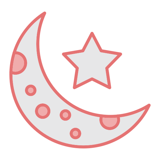 luna creciente icono gratis