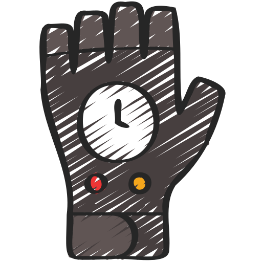 guantes sin dedos icono gratis