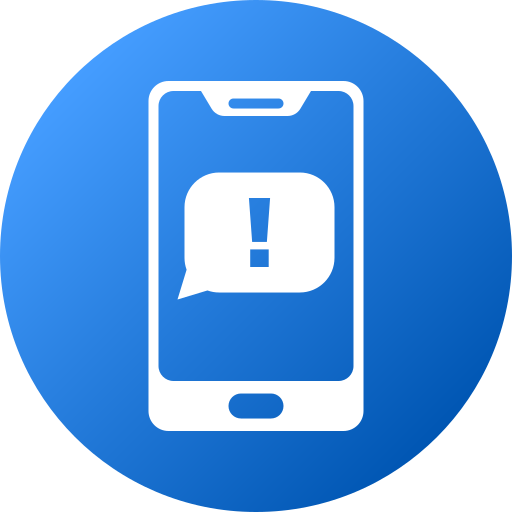 alerta telefónica icono gratis