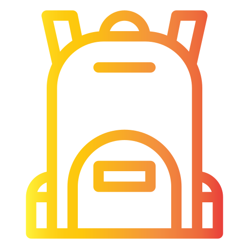 bolsa para la escuela icono gratis