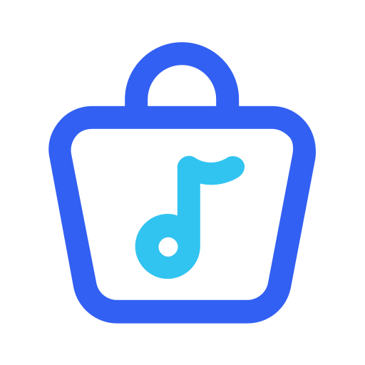 aplicación de la tienda de música icono gratis