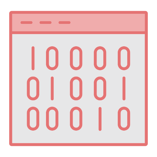 códigos binarios icono gratis
