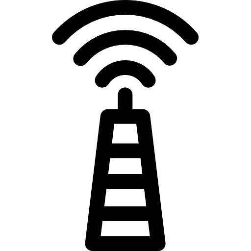 Antenna Basic Rounded Lineal icon