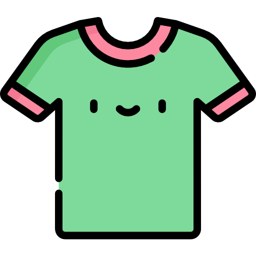 T shirt Kawaii Lineal color icon