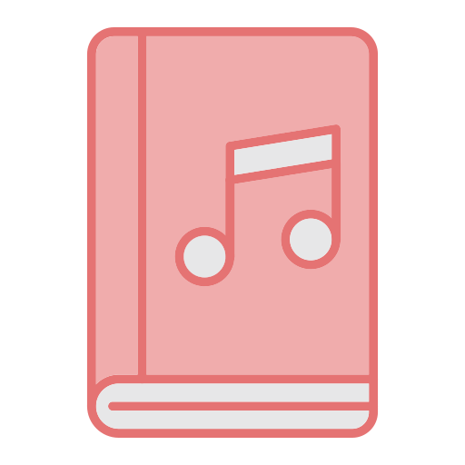 libro de música icono gratis