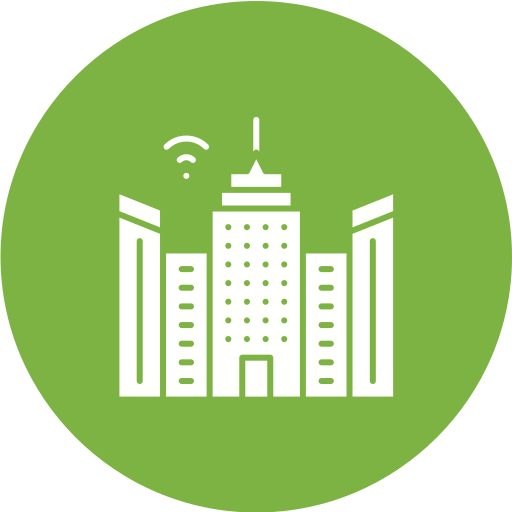 ciudad inteligente icono gratis