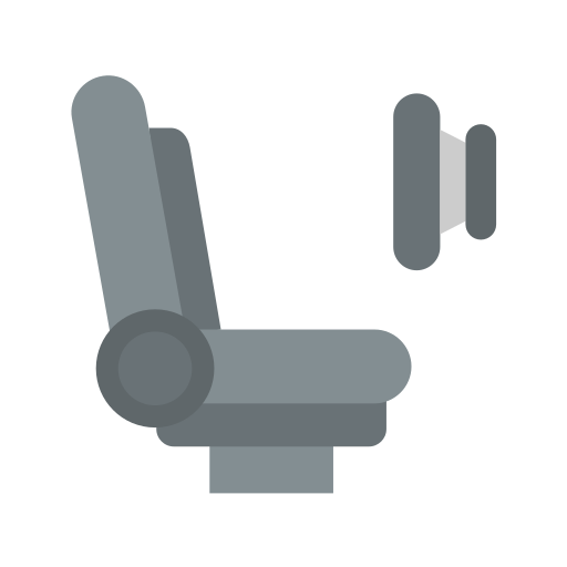 asiento de coche icono gratis