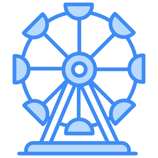 rueda de la fortuna icono gratis