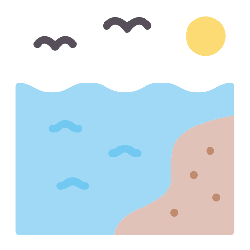 해변 무료 아이콘