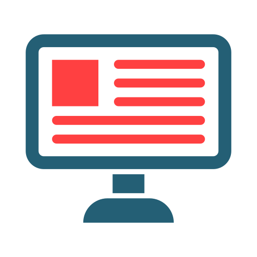 noticias en línea icono gratis