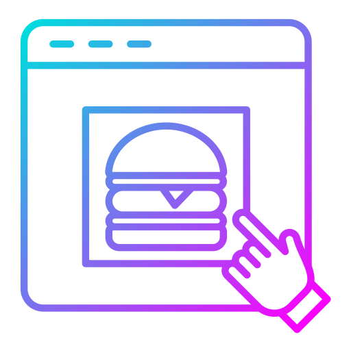 pedido en línea icono gratis