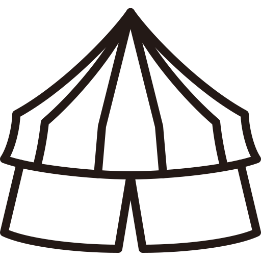 acampar icono gratis