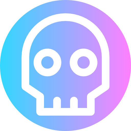 Skull Super Basic Rounded Circular icon