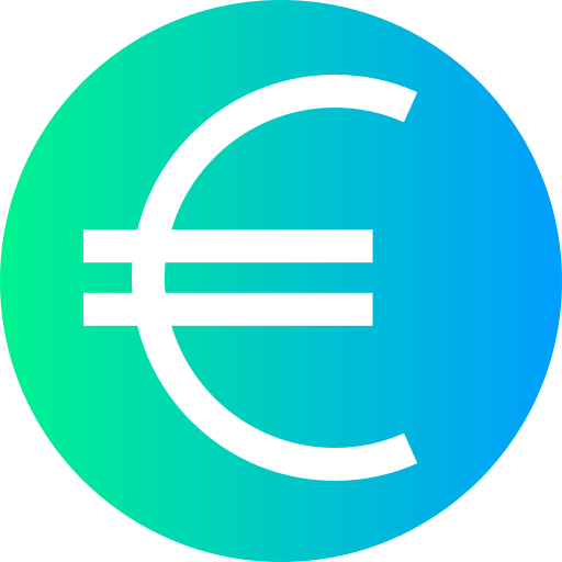 Euro Super Basic Straight Circular icon