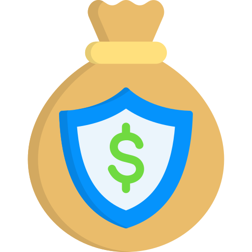 segurança financeira grátis ícone