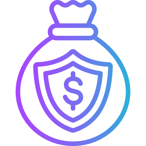 segurança financeira grátis ícone