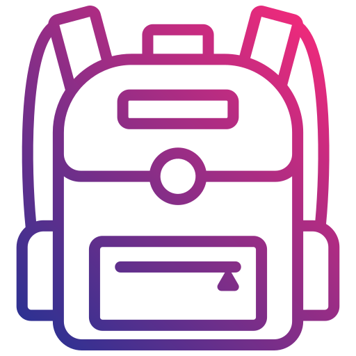 bolsa para la escuela icono gratis