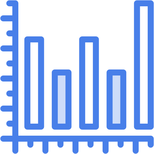 gráfico de barras icono gratis