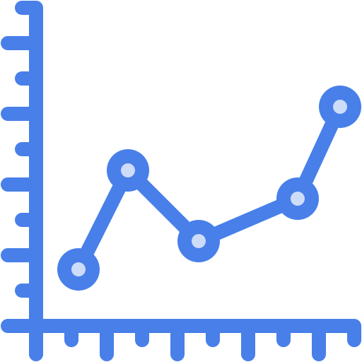 gráfico de linea icono gratis