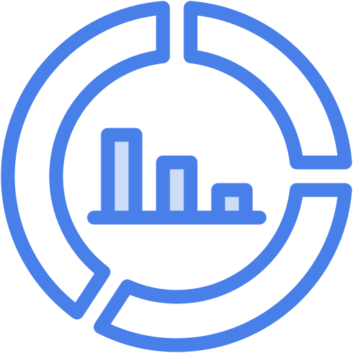 Donut chart free icon