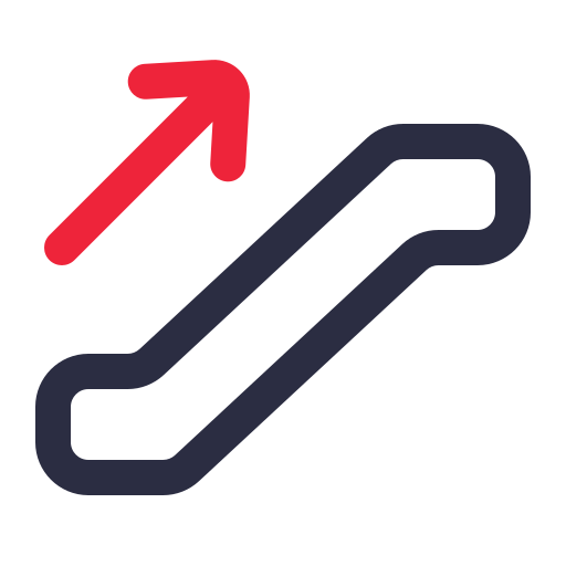 Escalator free icon