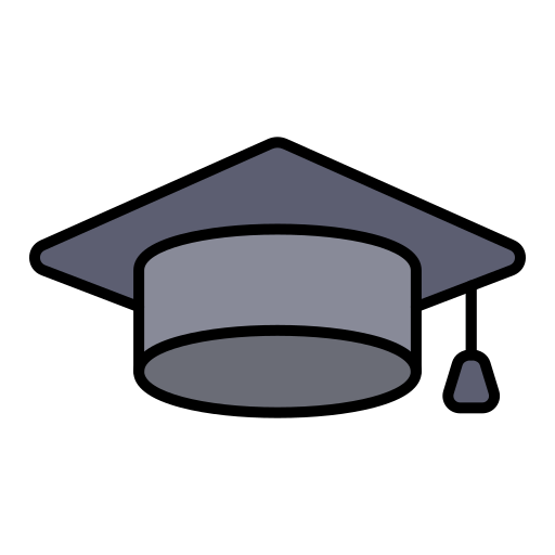 gorro de graduación icono gratis