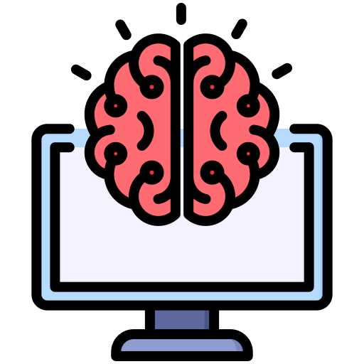 interfaz cerebro computadora icono gratis