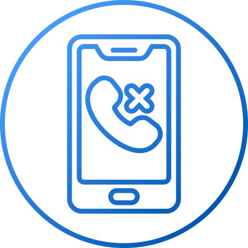 fin de la llamada telefónica icono gratis