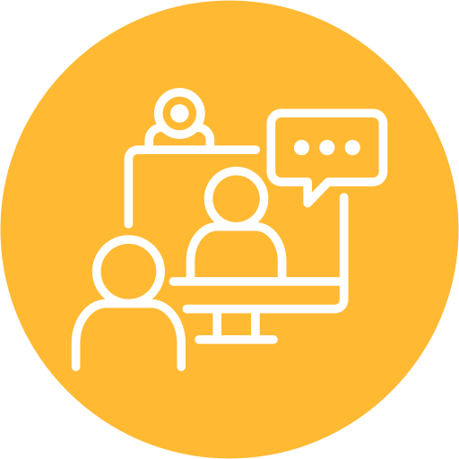 Online interview free icon