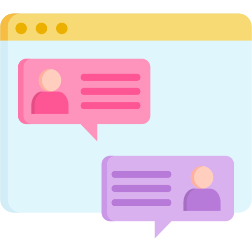 discussão on-line grátis ícone