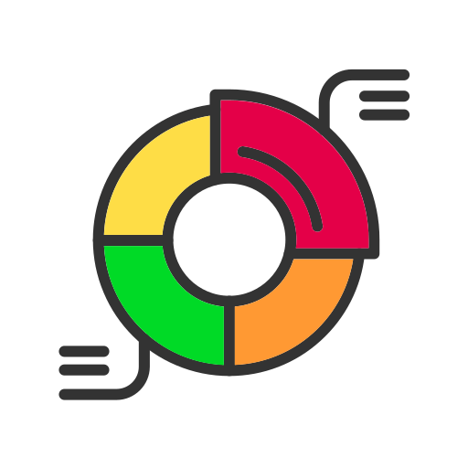 Doughnut chart - Free ui icons