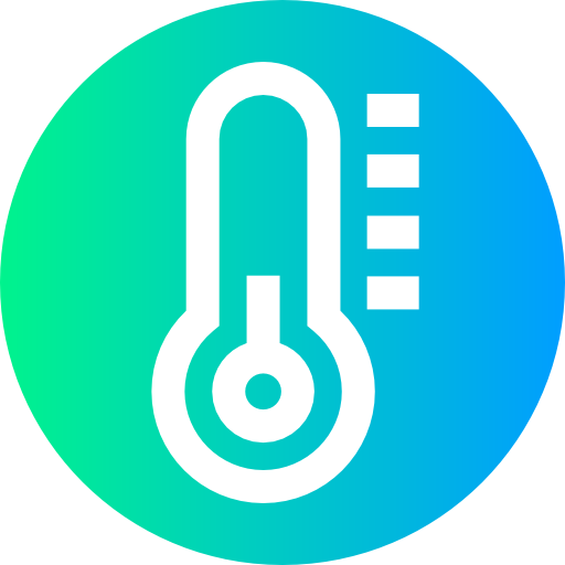 baja temperatura icono gratis