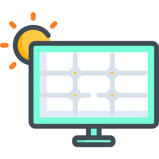energía solar icono gratis