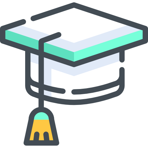 sombrero de graduado icono gratis