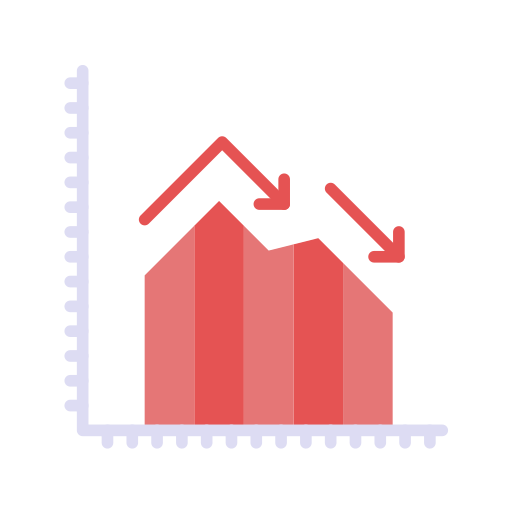 graphique financier Icône gratuit