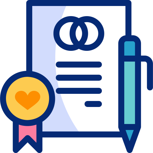Marriage Certificate Free Love And Romance Icons 8854