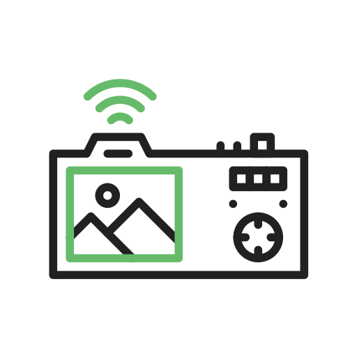 cámara inteligente icono gratis