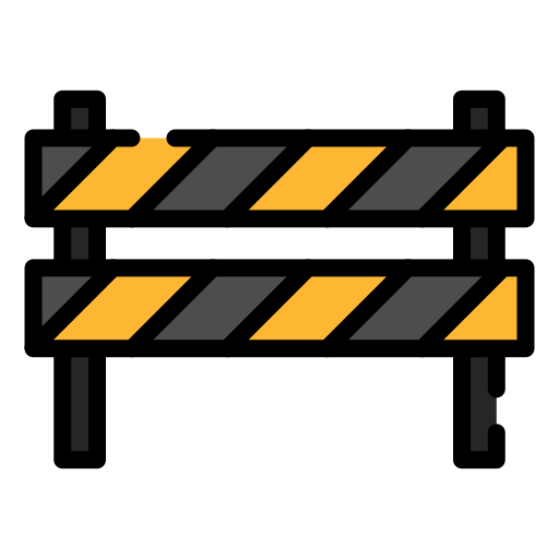 barrera icono gratis