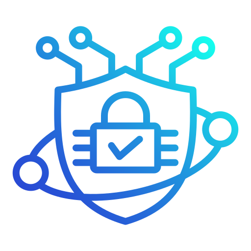 la seguridad cibernética icono gratis