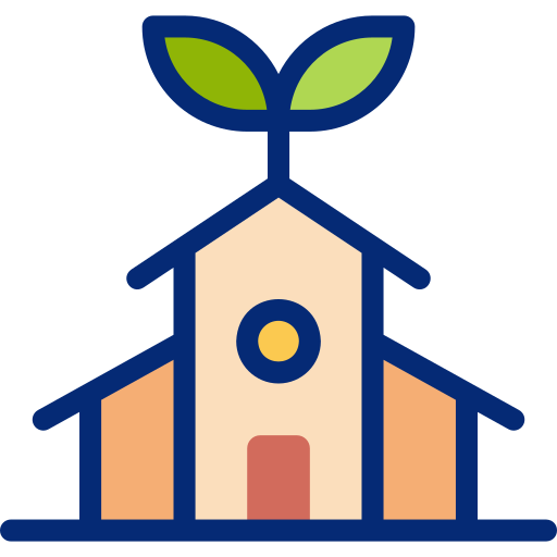 maison écologique Icône gratuit