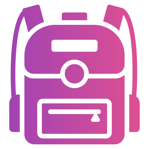 bolsa para la escuela icono gratis