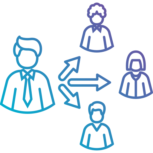 Delegation free icon