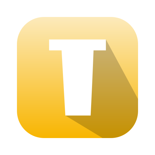 letra t icono gratis