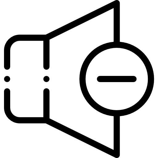 bajar volumen icono gratis