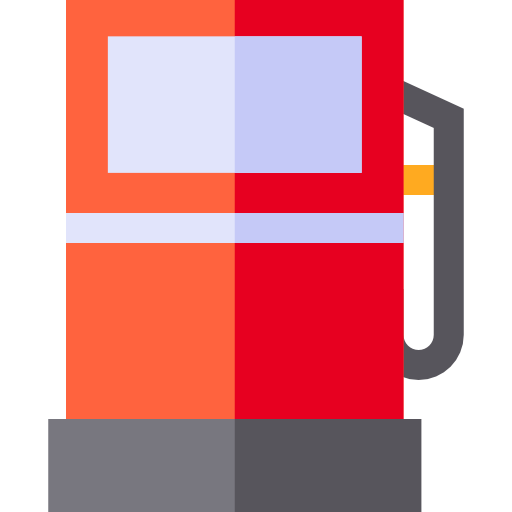 Gas pump Basic Straight Flat icon