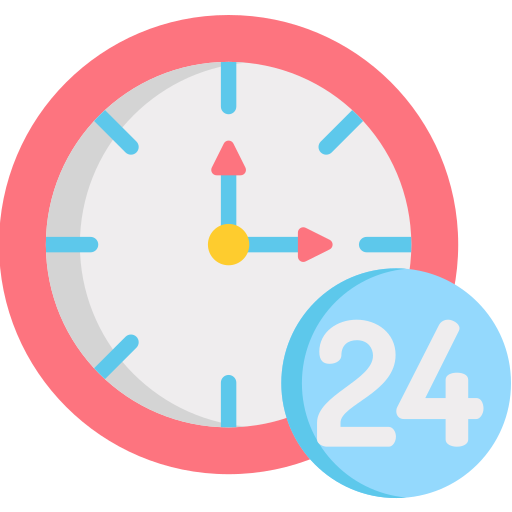 Clock Kawaii Flat icon