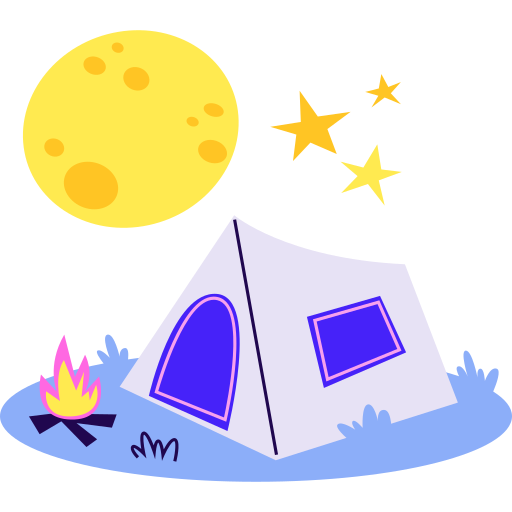 Camping free sticker Camping free sticker